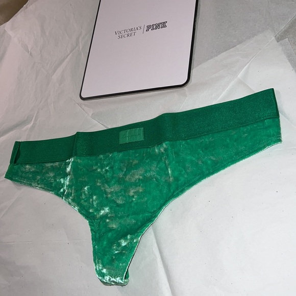 Victoria’s Secret PINK VELVET THONG UNDERWEAR XL - Picture 5 of 12
